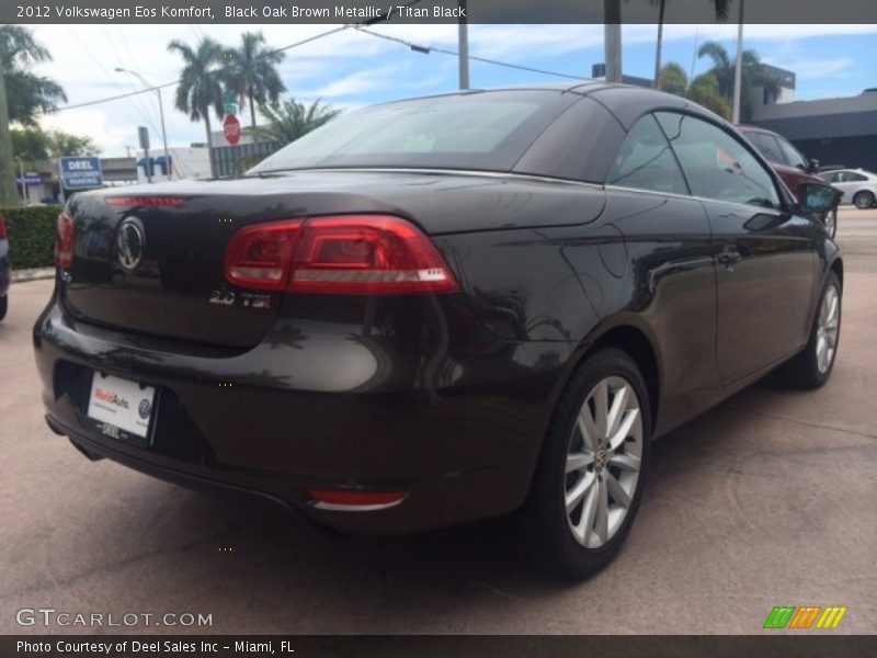 Black Oak Brown Metallic / Titan Black 2012 Volkswagen Eos Komfort