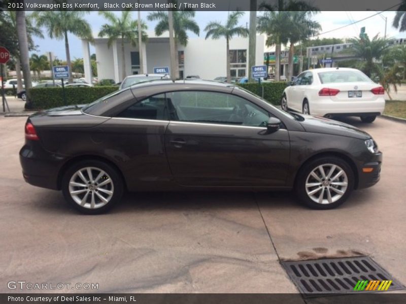 Black Oak Brown Metallic / Titan Black 2012 Volkswagen Eos Komfort