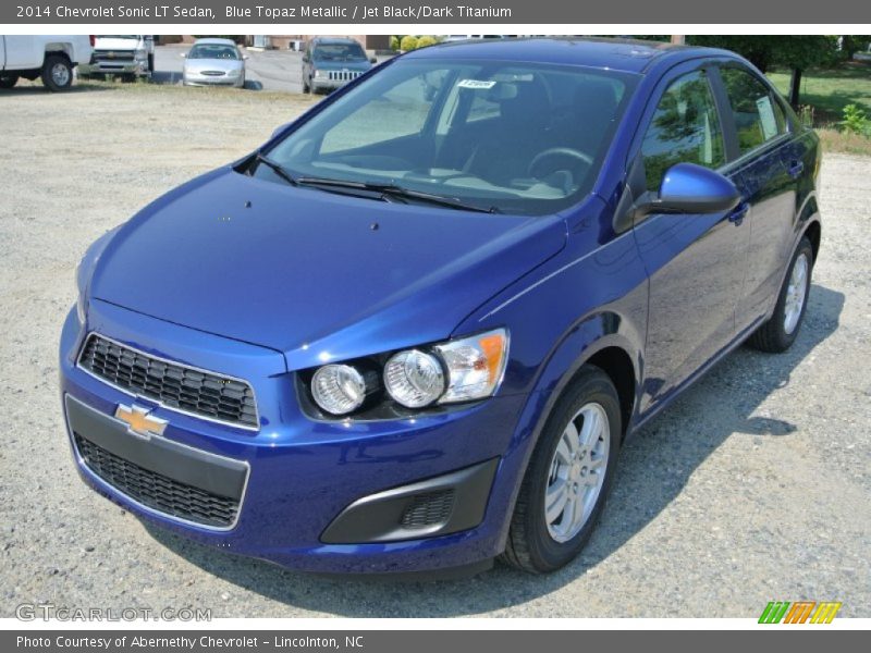 Blue Topaz Metallic / Jet Black/Dark Titanium 2014 Chevrolet Sonic LT Sedan