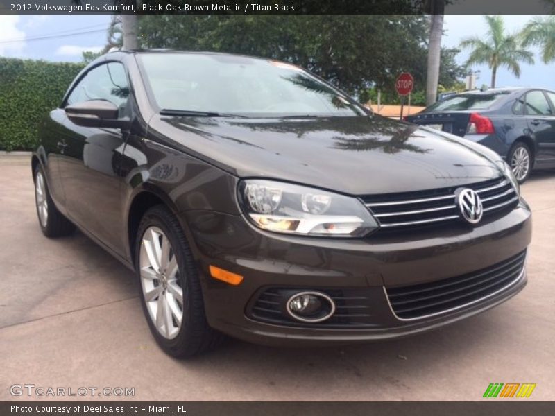 Black Oak Brown Metallic / Titan Black 2012 Volkswagen Eos Komfort