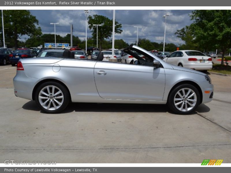 Reflex Silver Metallic / Titan Black 2012 Volkswagen Eos Komfort