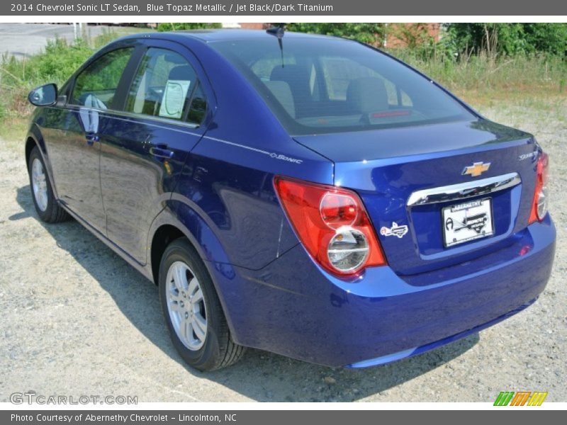 Blue Topaz Metallic / Jet Black/Dark Titanium 2014 Chevrolet Sonic LT Sedan