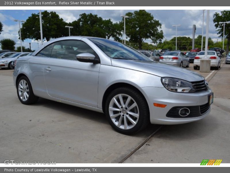Reflex Silver Metallic / Titan Black 2012 Volkswagen Eos Komfort
