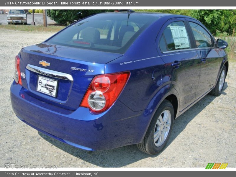 Blue Topaz Metallic / Jet Black/Dark Titanium 2014 Chevrolet Sonic LT Sedan