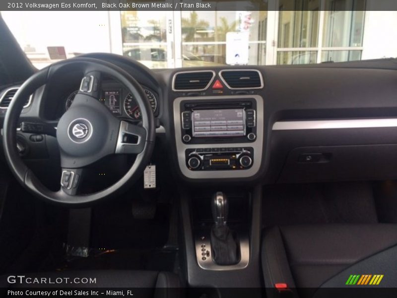 Black Oak Brown Metallic / Titan Black 2012 Volkswagen Eos Komfort