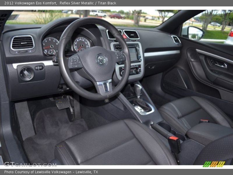 Reflex Silver Metallic / Titan Black 2012 Volkswagen Eos Komfort