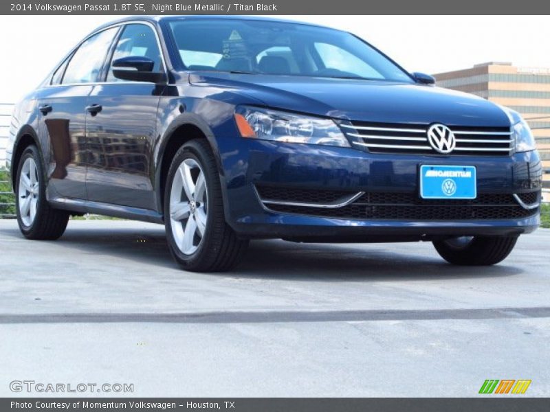 Night Blue Metallic / Titan Black 2014 Volkswagen Passat 1.8T SE