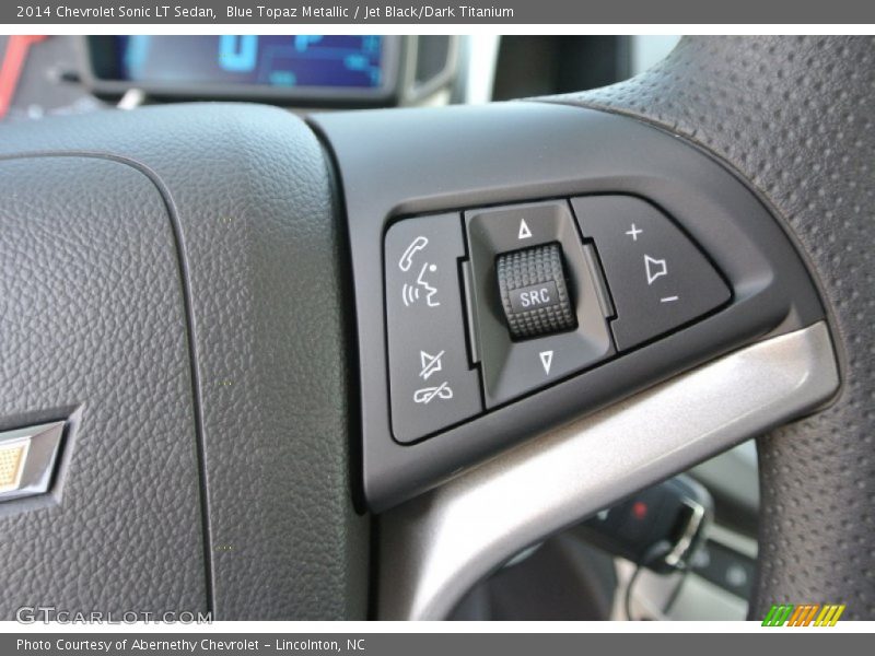 Blue Topaz Metallic / Jet Black/Dark Titanium 2014 Chevrolet Sonic LT Sedan