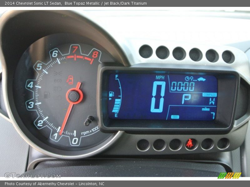 Blue Topaz Metallic / Jet Black/Dark Titanium 2014 Chevrolet Sonic LT Sedan