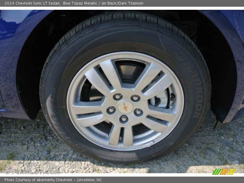 Blue Topaz Metallic / Jet Black/Dark Titanium 2014 Chevrolet Sonic LT Sedan