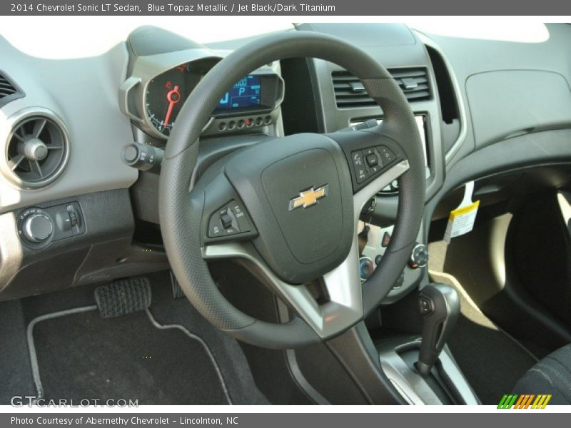 Blue Topaz Metallic / Jet Black/Dark Titanium 2014 Chevrolet Sonic LT Sedan