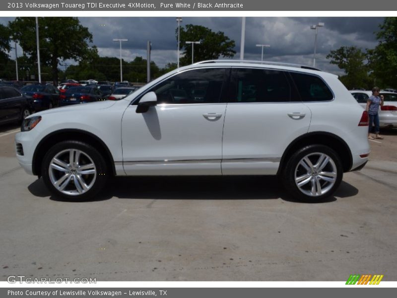 Pure White / Black Anthracite 2013 Volkswagen Touareg TDI Executive 4XMotion