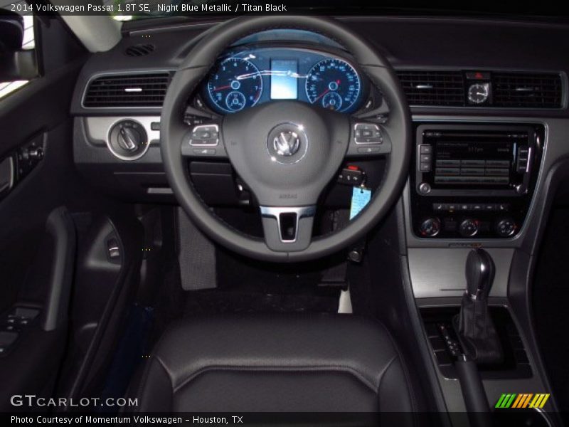 Night Blue Metallic / Titan Black 2014 Volkswagen Passat 1.8T SE