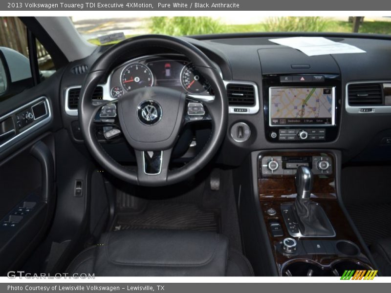 Pure White / Black Anthracite 2013 Volkswagen Touareg TDI Executive 4XMotion