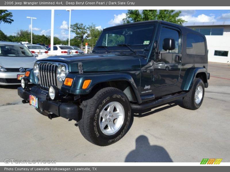 Deep Beryl Green Pearl / Dark Slate Gray 2006 Jeep Wrangler Unlimited 4x4