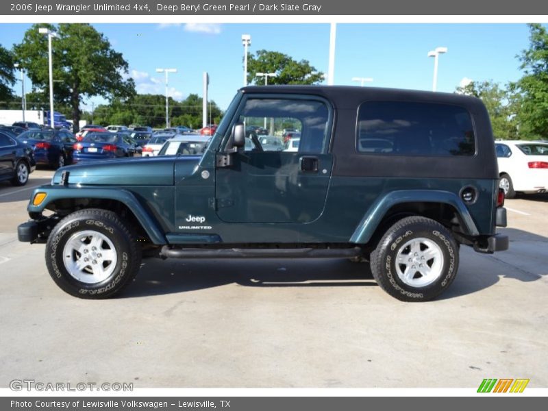 Deep Beryl Green Pearl / Dark Slate Gray 2006 Jeep Wrangler Unlimited 4x4