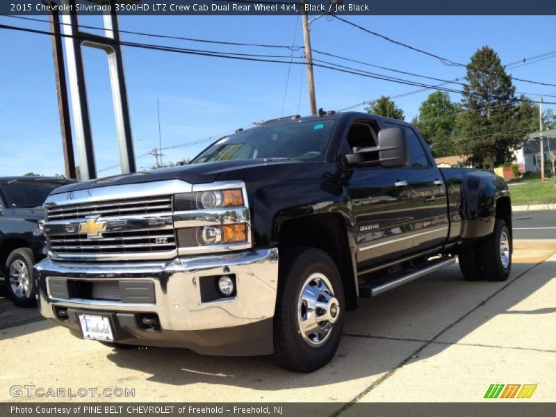 Black / Jet Black 2015 Chevrolet Silverado 3500HD LTZ Crew Cab Dual Rear Wheel 4x4