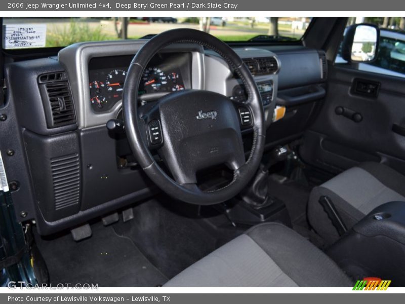 Deep Beryl Green Pearl / Dark Slate Gray 2006 Jeep Wrangler Unlimited 4x4