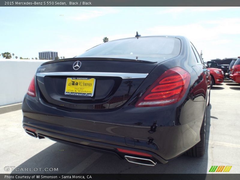 Black / Black 2015 Mercedes-Benz S 550 Sedan