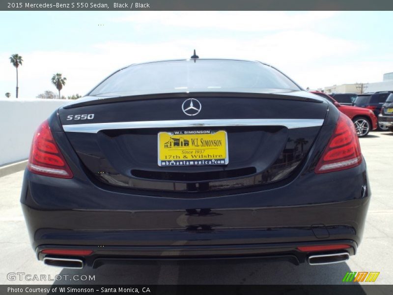 Black / Black 2015 Mercedes-Benz S 550 Sedan