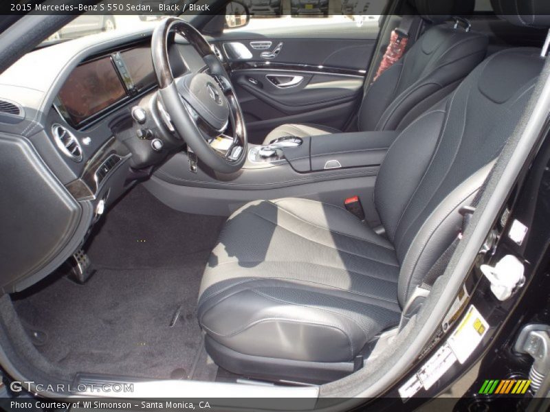 Black / Black 2015 Mercedes-Benz S 550 Sedan