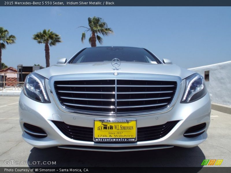 Iridium Silver Metallic / Black 2015 Mercedes-Benz S 550 Sedan