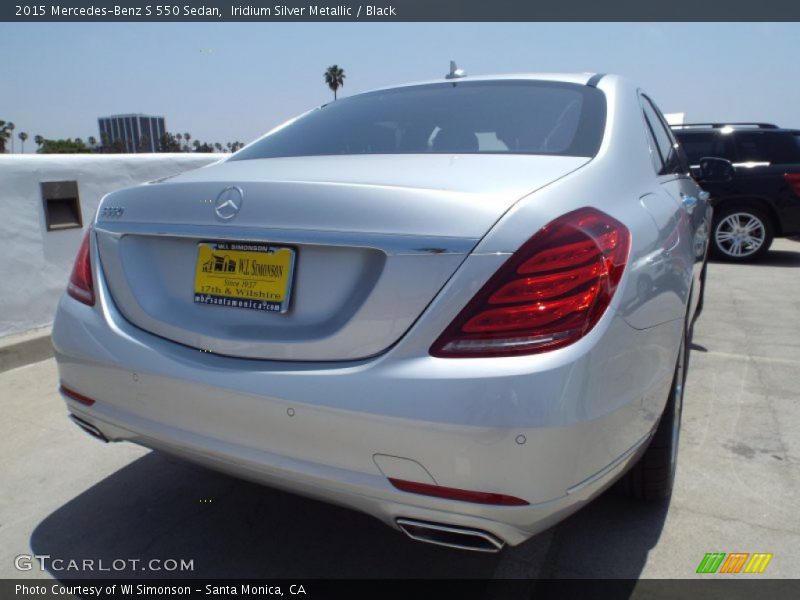 Iridium Silver Metallic / Black 2015 Mercedes-Benz S 550 Sedan