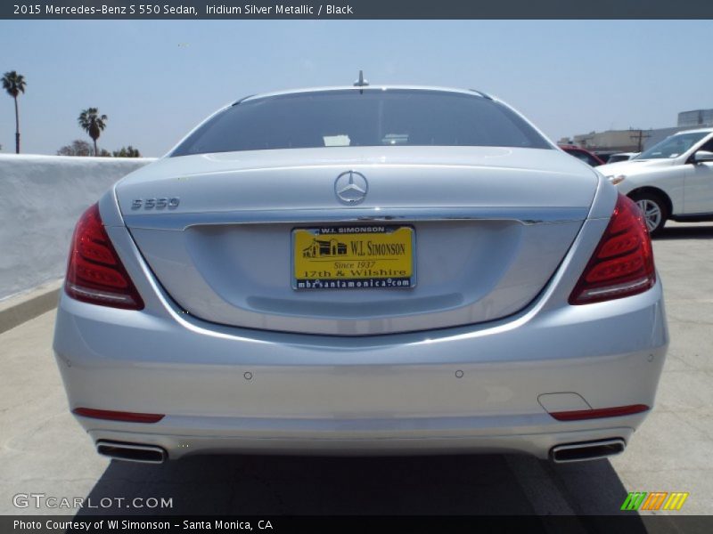 Iridium Silver Metallic / Black 2015 Mercedes-Benz S 550 Sedan