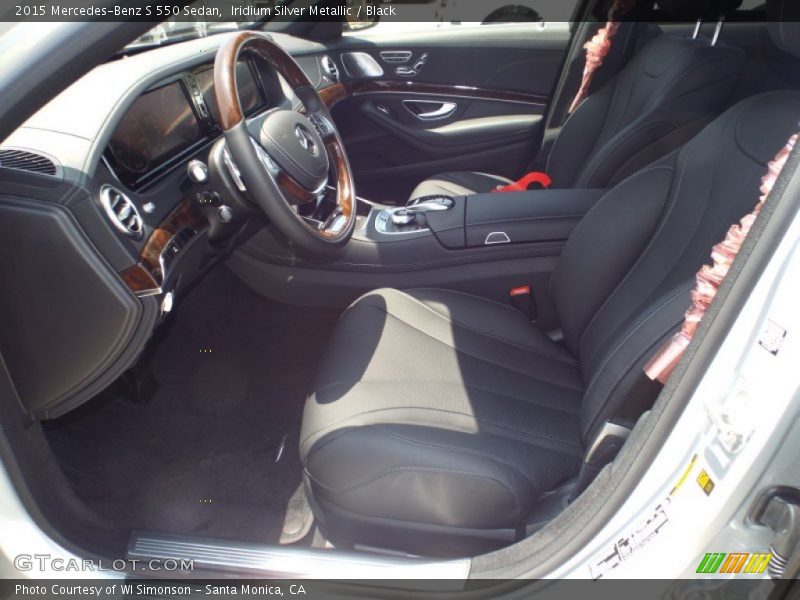 Iridium Silver Metallic / Black 2015 Mercedes-Benz S 550 Sedan