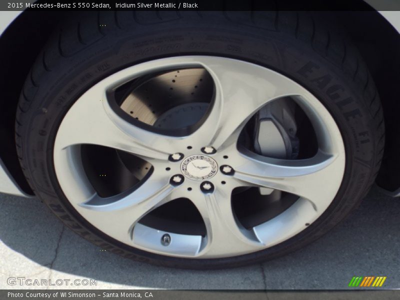 Iridium Silver Metallic / Black 2015 Mercedes-Benz S 550 Sedan