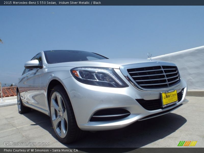 Iridium Silver Metallic / Black 2015 Mercedes-Benz S 550 Sedan