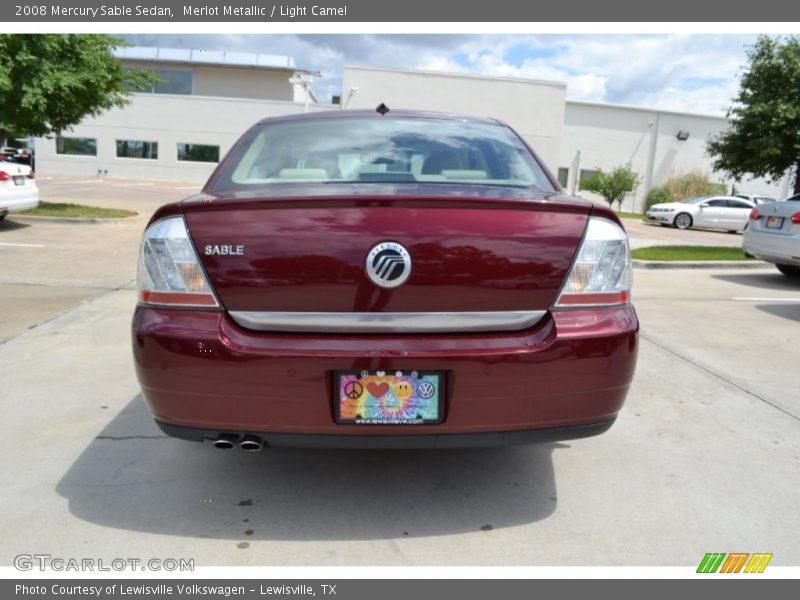 Merlot Metallic / Light Camel 2008 Mercury Sable Sedan