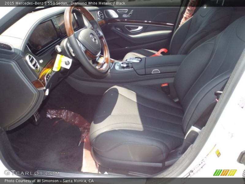 Diamond White Metallic / Black 2015 Mercedes-Benz S 550 Sedan