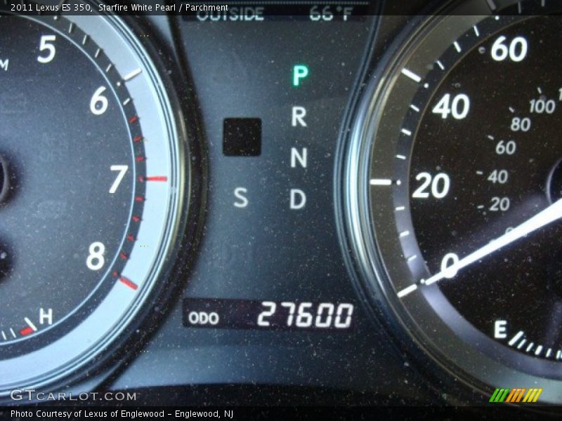 Starfire White Pearl / Parchment 2011 Lexus ES 350