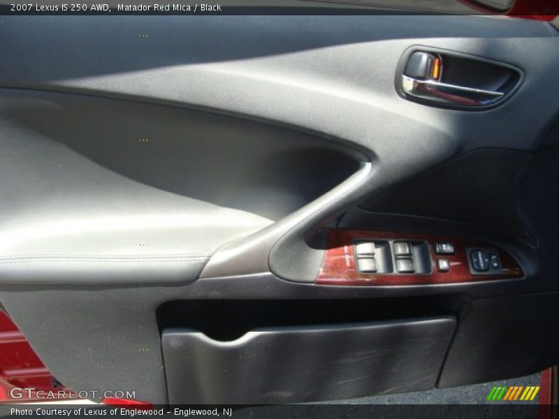 Matador Red Mica / Black 2007 Lexus IS 250 AWD