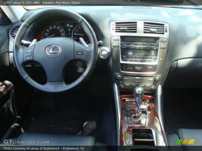 Matador Red Mica / Black 2007 Lexus IS 250 AWD