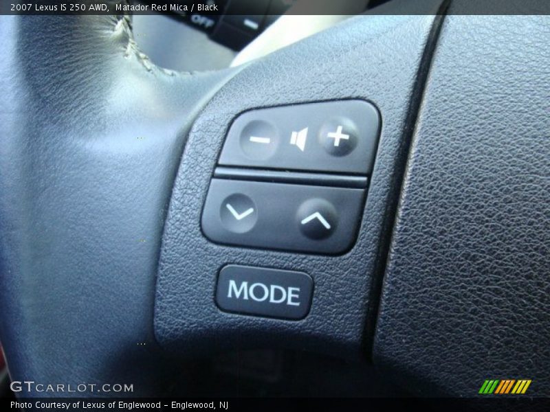 Matador Red Mica / Black 2007 Lexus IS 250 AWD