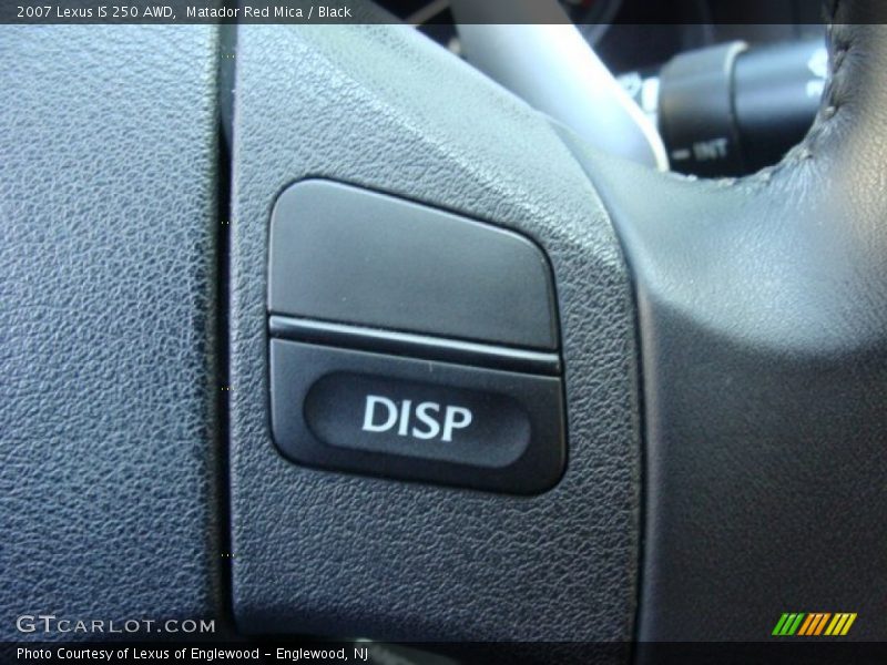 Matador Red Mica / Black 2007 Lexus IS 250 AWD