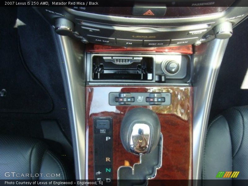 Matador Red Mica / Black 2007 Lexus IS 250 AWD