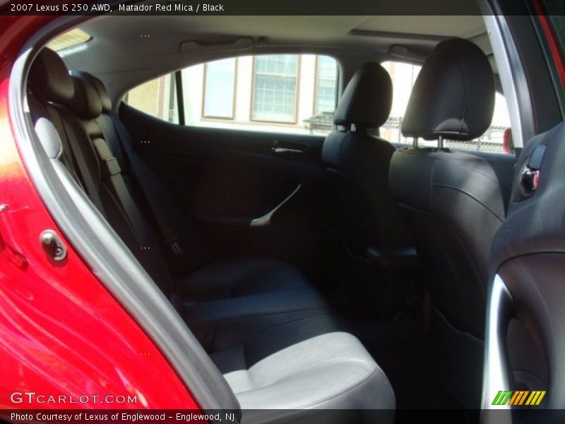 Matador Red Mica / Black 2007 Lexus IS 250 AWD