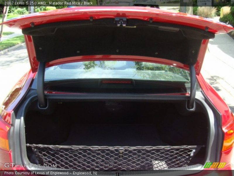 Matador Red Mica / Black 2007 Lexus IS 250 AWD