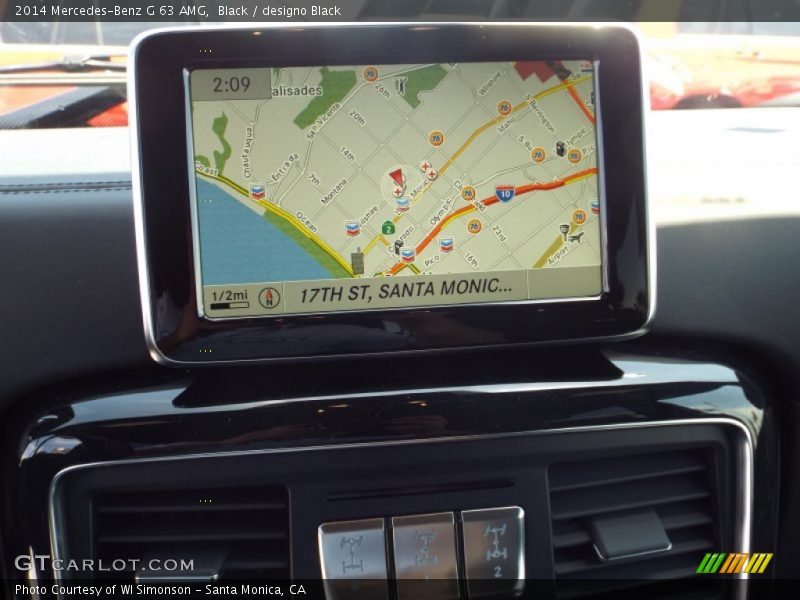 Navigation of 2014 G 63 AMG