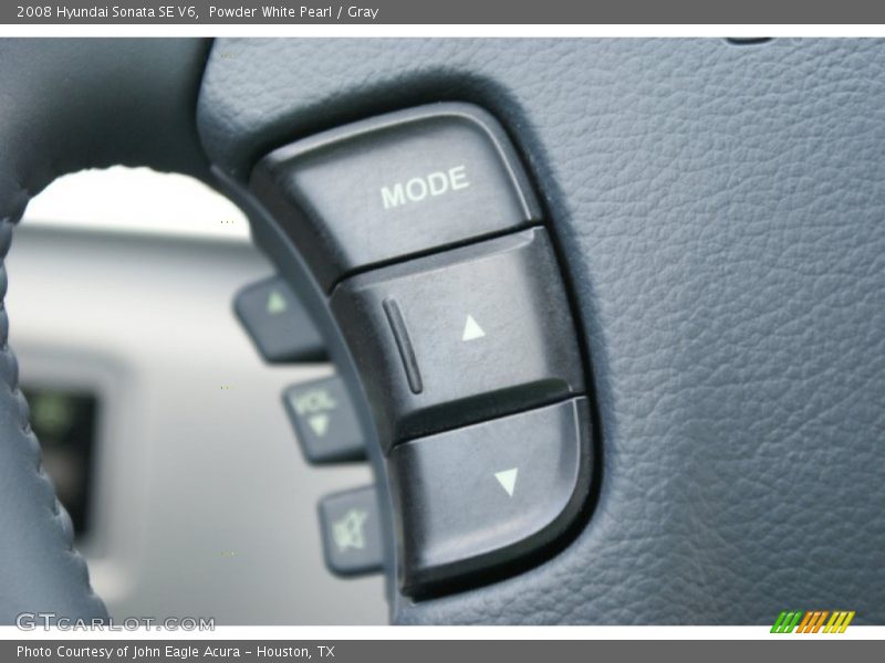 Powder White Pearl / Gray 2008 Hyundai Sonata SE V6