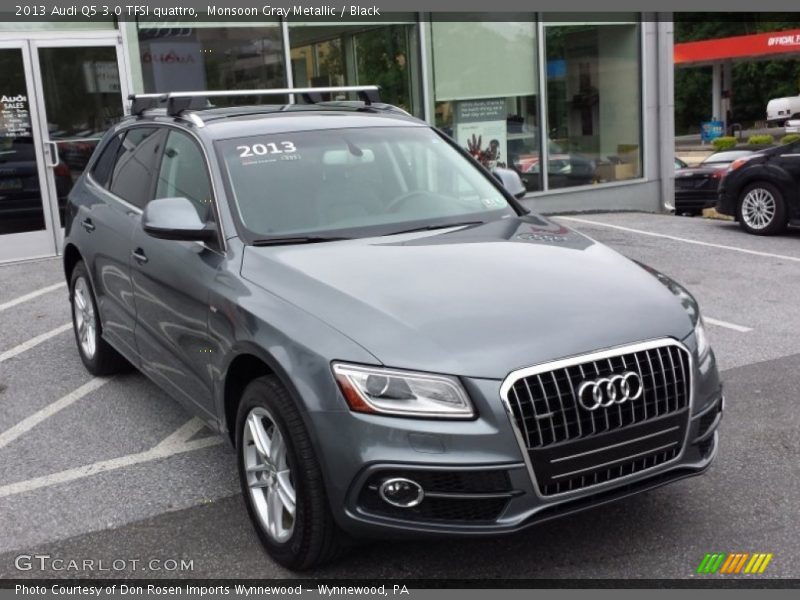 Monsoon Gray Metallic / Black 2013 Audi Q5 3.0 TFSI quattro