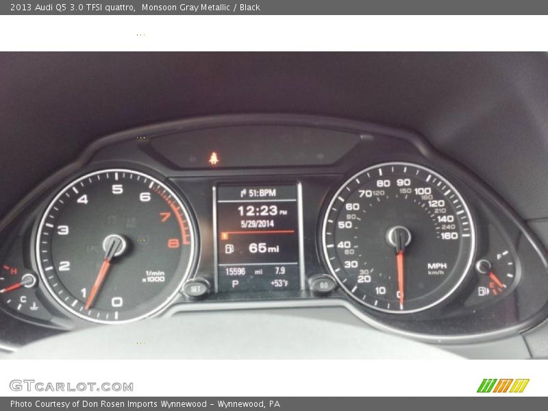 Monsoon Gray Metallic / Black 2013 Audi Q5 3.0 TFSI quattro