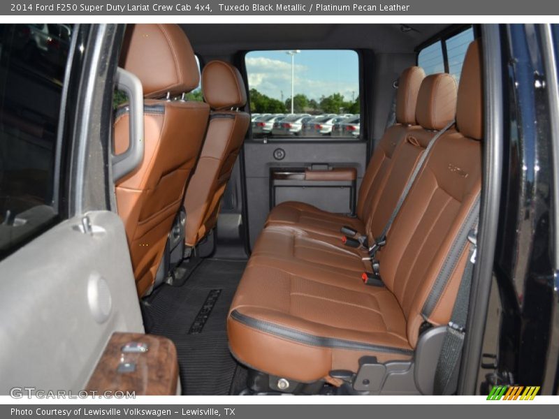 Tuxedo Black Metallic / Platinum Pecan Leather 2014 Ford F250 Super Duty Lariat Crew Cab 4x4