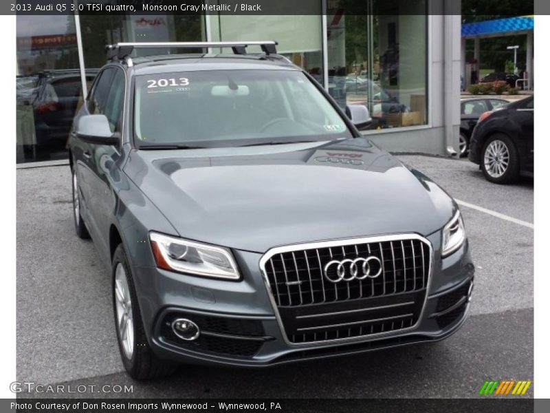 Monsoon Gray Metallic / Black 2013 Audi Q5 3.0 TFSI quattro