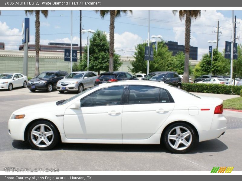 White Diamond Pearl / Parchment 2005 Acura TL 3.2