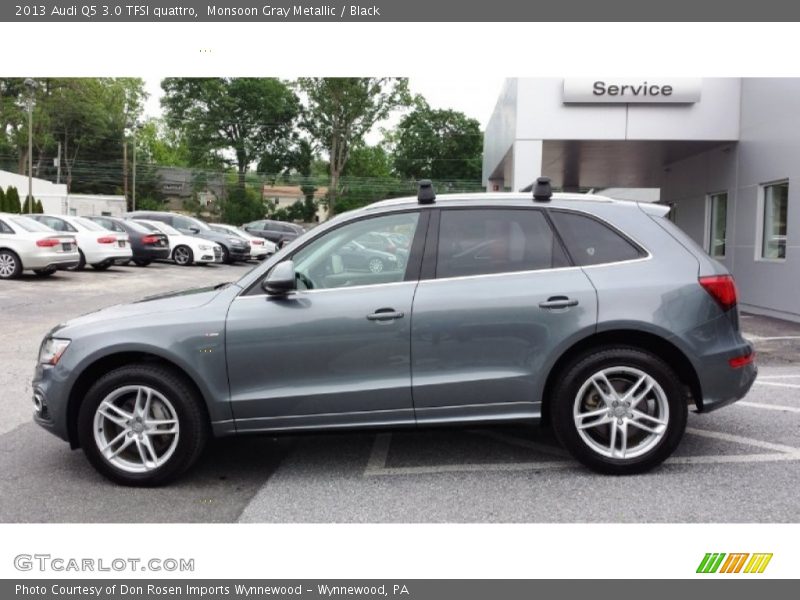 Monsoon Gray Metallic / Black 2013 Audi Q5 3.0 TFSI quattro