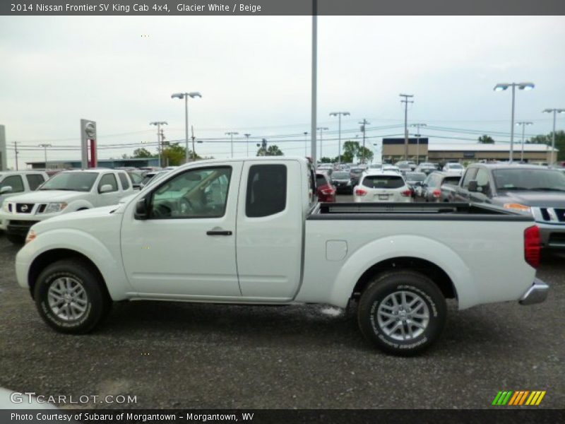 Glacier White / Beige 2014 Nissan Frontier SV King Cab 4x4